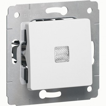 Переключатель LEGRAND Cariva на 2 направления с подсветкой автоматические клеммы 10 АX 250 В белый