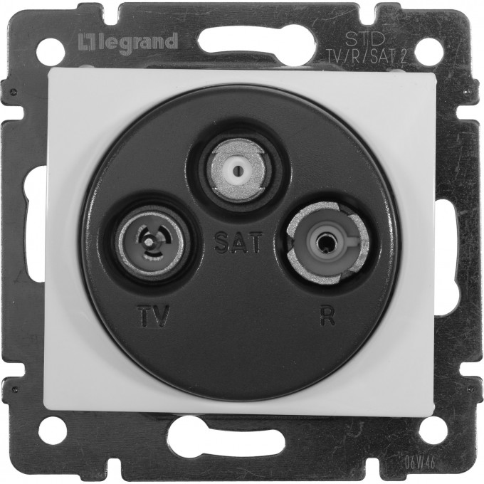 Розетка LEGRAND TV-FM-SAT Valena оконечная 10 дБ 2400 МГц белый 774436