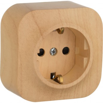 Розетка LEGRAND 2К+З с защитными шторками 16 A 250 В Quteo IP 20 дерево