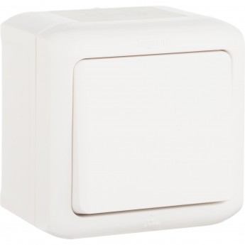 Выключатель LEGRAND Quteo без фиксации (кнопка) 6 A 250 В IP 44 Белый