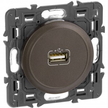 Розетка LEGRAND Celiane USB графит