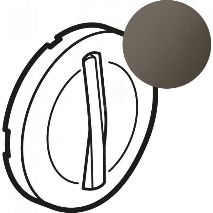 Лицевая панель LEGRAND CELIANE для контурной подсветки механизмов 067001/02/31/32 с тонкой клавишей графит 065203