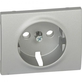 Лицевая панель LEGRAND Galea Life для розетки с землей 2К+З, алюминий