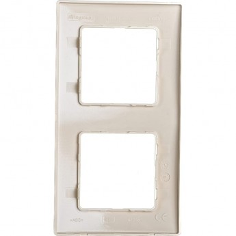 Рамка LEGRAND Etika 2 поста слоновая кость