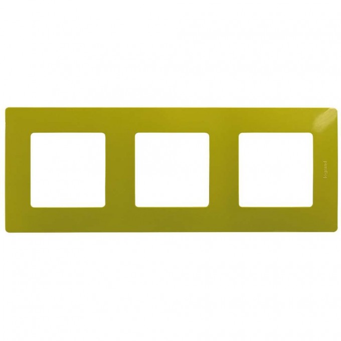 Рамка LEGRAND Etika 3 поста зелёный папоротник 672543
