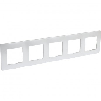 Рамка LEGRAND Etika 5 постов алюминий