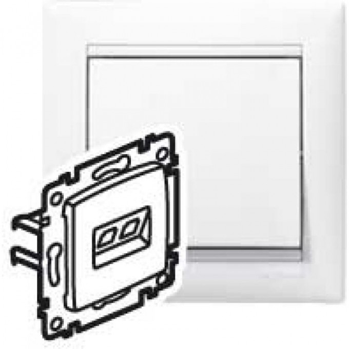 Розетка информационная LEGRANG Valena RJ45 кат. 5е UTP белая 774239