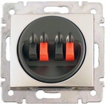 Розетка LEGRAND для колонок Valena двойная алюминий Розетка LEGRAND для колонок Valena двойная алюминий