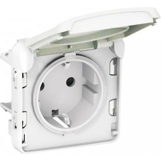 Розетка LEGRAND Plexo с заземлением 16A, с винтовыми зажимами, IP55, белый 69639