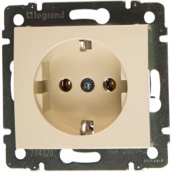 Розетка LEGRAND СП VALENA 16А IP20 2P+E 1-м с заземлением механизм слоновая кость Розетка LEGRAND СП VALENA 16А IP20 2P+E 1-м с заземлением механизм слоновая кость