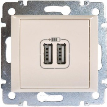 Розетка LEGRAND Valena USB 2 места слоновая кость