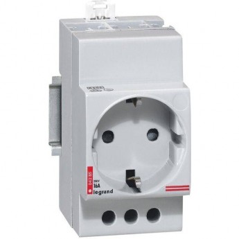 Розетка на DIN-рейку LEGRAND нем. станд. 2К+З 16А
