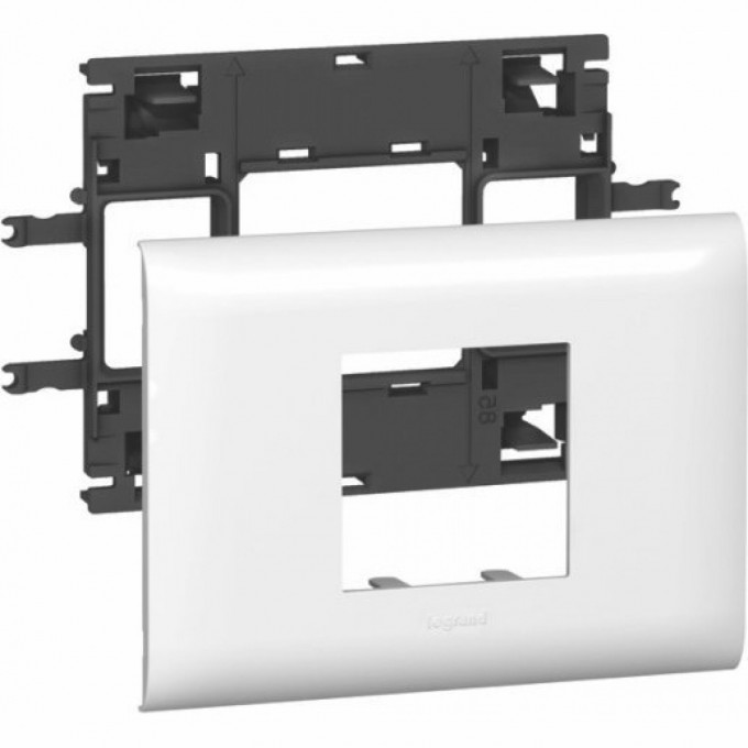 Суппорт/рамка LEGRAND Mosaic на 2 модуля для крышки DLP 85 мм 10992