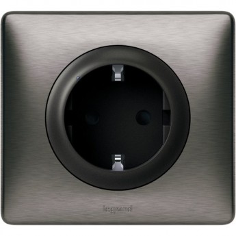 Умная розетка LEGRAND Celiane with NETATMO 2К+З 16А 230В, графит/вольфрам