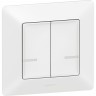 Умный беспроводной выключатель LEGRAND Valena Life with NETATMO 2-клавишный, белый 752187