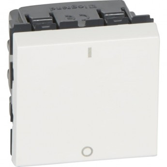 Выключатель LEGRAND Mosaic одноклавишный 10А белый