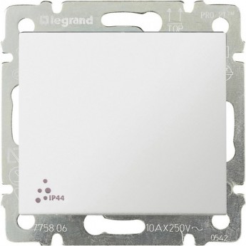 Выключатель LEGRAND Valena IP 44 10 A 250 В белый
