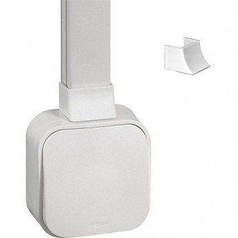 Адаптер LEGRAND Quteo для монтажа серии для мини-каналов Metra 24x14 белый