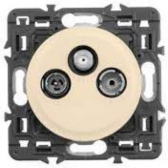 Лицевая панель LEGRAND Celiane TV-FM-SAT розетки Кат. № 0 673 88 слоновая кость