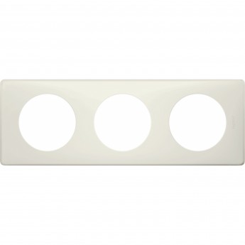 Рамка LEGRAND Celiane 3 поста Белая перкаль