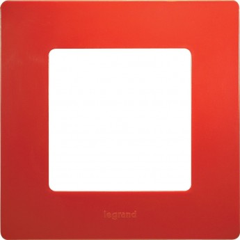 Рамка LEGRAND Etika 1 пост красный