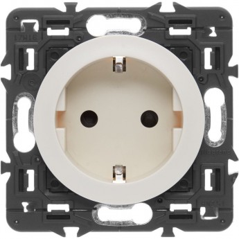 Розетка LEGRAND Celiane силовая 2К+З на винтах слоновая кость Розетка LEGRAND Celiane силовая 2К+З на винтах слоновая кость