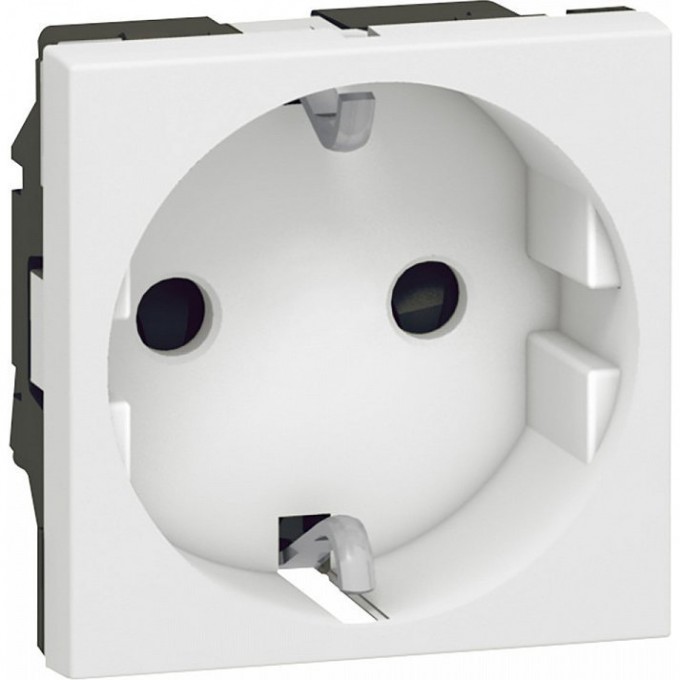 Розетка LEGRAND Mosaic 2К+3 с защитными шторками, 2 модуля, белый 77213