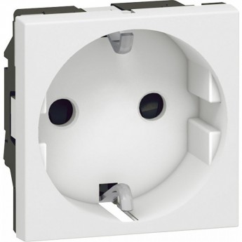 Розетка LEGRAND Mosaic 2К+3 винтовые клеммы, 2 модуля, белый